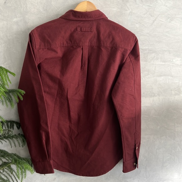 Mens Joe’s Jeans Flannel Button Down along Sleeves Shirt Size S NWT - Picture 7 of 8